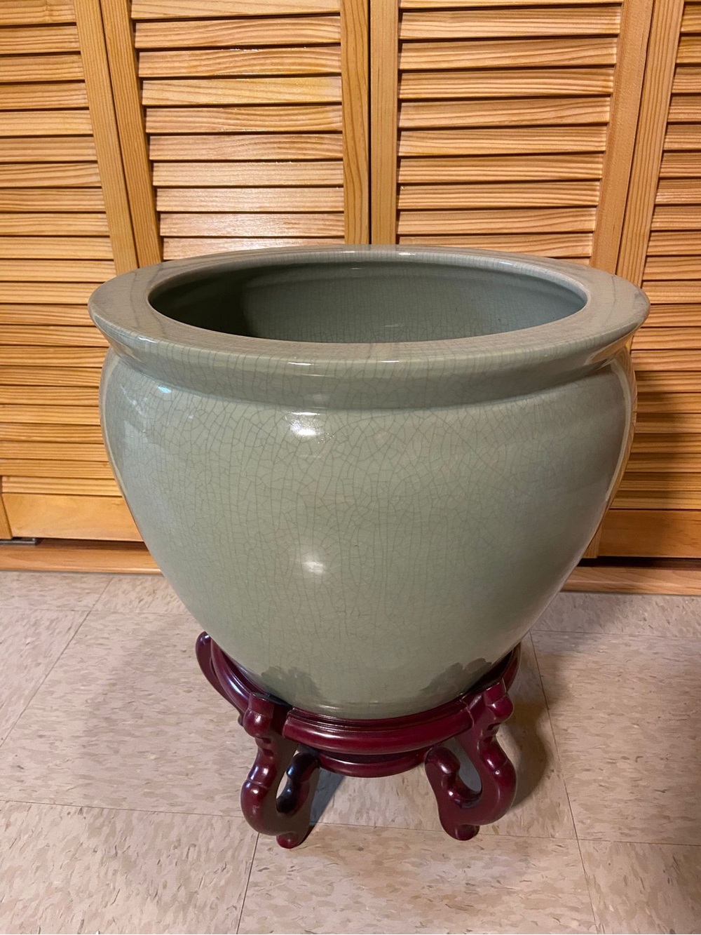 Ceramic Celadon Garden Planter - Green